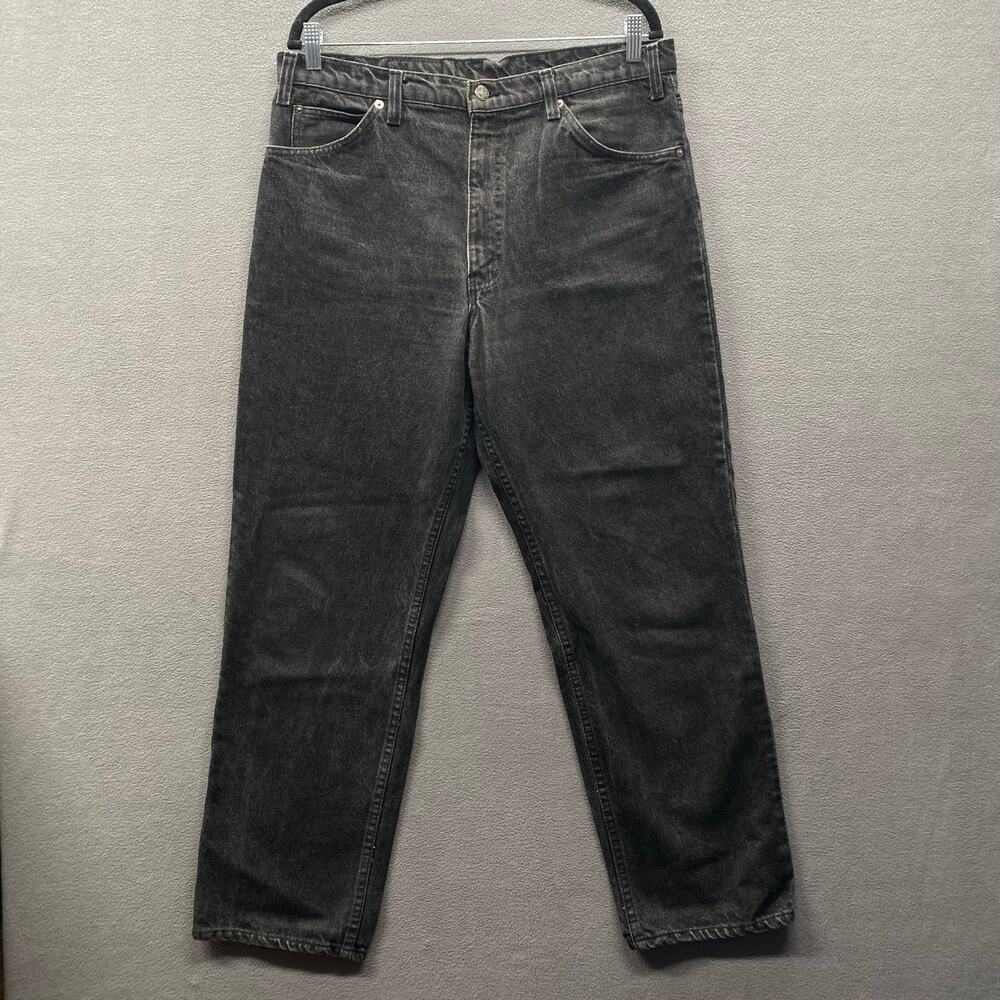 Vtg 80s Levis 540 Jeans Leather Tab‎ Mens Black Relaxed Straight USA No Size Tag